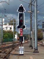 Haltsignal mit  ETCS  Tafel - Bf. BETTEMBOURG - 25-09-2007