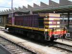 CFL Rangierlok 905 in Luxemburg im Hauptbahnhof am 16.05.2004.