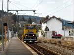 Als ich gestern am Bahnhof von Wilwerwiltz ankam, berraschte mich dieses Bahndienstfahrzeug (CFL 1054) mitsamt seiner freundlichen Mannschaft an Bord.