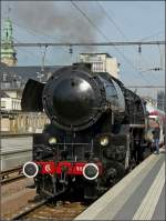 Die Dampflok 5519 war am 19.10.08 wieder im Einsatz, um den  Musel Nostalgie Express  nach Saarburg zu ziehen.
