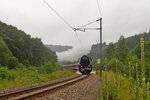 Am 23.07.2016 ist CFL Dampflok mit ihrem gut besetztem Sonderzug auf der Rundreise durch Luxemburg.