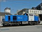 Die CFL Cargo MaK 1000BB N 1102 durchfhrt am 05.08.2010 den Bahnhof von Luxembourg.