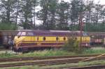 Diesellok 1806 der luxemburgischen Staatsbahn CFL wartet am 24.09.2007 auf einem Abstellgleis im sddnischen Grenzbahnhof Padborg auf einen Einsatz (oder die Heimfahrt nach Luxemburg).
