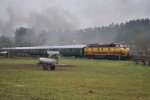 1817 am Schluss des Sonderzuges bei der Einfahrt in den Bahnhof Colmar-Usines.