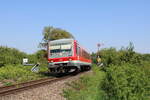 DB 628 655 verlässt Wörth am Rhein in Richtung Lauterbourg.