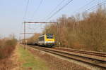 Belgiën
Lok 3004 vom CFL, gemietet an Lineas mit einem Güterzug, in Sint-Joris-Weert
3/3/2021