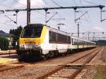 3012 mit internationale Lokalzug L 6341 Luxembourg-Gouvy auf Bahnhof Gouvy am 22-7-2004.