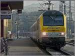 Der IR Liers-Luxemburg fotografiert bei der Einfahrt in den Bahnhof von Ettelbrck am 18.10.09.