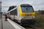 IR-Zug nach Luxemburg bei der Abfahrt vom Bhf Liers (13.