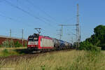 Am 14.06.2021 ist die 4014 (CFL) bei Köln auf der rechten Rheinstrecke in Richtung Norden unterwegs.