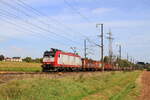 Eloc 4012 from CFLCargo hauling a goods train to Bettembourg, is passing in Wecker, 6/10/2023