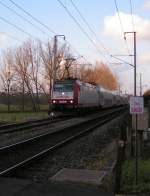 E-Lok 4009 mit Zug RB 3240 in Richtung Luxemburg in der Nhe von Mersch.