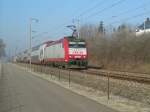 IR 3737 mit Lok 4012 bei der Vorbeifahrt an der Ortschaft Rollingen/Mersch am frhen Nachmittag des 22.12.07.