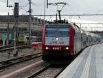 Lok 4007 verlsst den Bahnhof Luxemburg in Richtung Wiltz.
