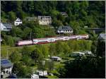 Ein IR Troisvierges-Luxembourg fotografiert am 23.06.09 bei der Durchfahrt der Abteistadt Clervaux in Richtung Luxemburg.