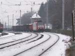 CFL 4009 mit einem Gterzug Richtung Luxemburg am 29.12.10 am Regiowerk in Trier.