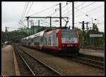 E-Lok 4014 der CFL verlsst als RB 3214 den Bahnhof Ettelbruck zur Fahrt nach Wiltz. Aufgenommen am 21.06.2011.