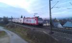 CFL Cargo 4012 mit dem MARS Klv am 22.11.2012 zwischen Otting-Weilheim und Donauwrth.