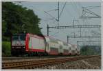 4007, diesmal mit 4 Waggons, am 29.7.2006 auf dem Weg nach Athus kurz nach Luxembrug Stadt.