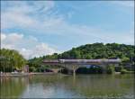 . Sauerbrcke - Die 4012 mit ihren CFL Cargo Logo zieht den RE 5216 Trier Hbf - Luxembourg ber die Sauerbrcke in Wasserbillig und damit auch ber die Grenze zwischen Deutschland und Luxemburg. 14.06.2013 (Jeanny) 