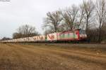 Die CFL 4020 zieht am 15.01.2014 den Mars Logistic KLV (DGS 49511 Bettembourg (LUX)-Mnchen Laim Rbf)und konnte dabei bei Diedelsheim fotografiert werden.