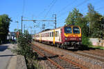 CFL 2005 und 2002 erreichen Schieren auf ihrem Weg als RB von Diekirch nach Luxembourg Ville. (06.09.2023)