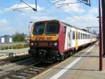 Der Triebzug 2003 kurz vor der Einfahrt im Bahnhof Ptange aus Richtung Bascharage.