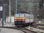 Triebzug 2017 kommt aus Richtung Diekirch im Bahnhof Ettelbrck an. 20.01.08