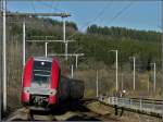 Der Triebzug 2221 konnte am 04.03.2011 in der Nhe von Enscherange auf dem Chip festgehalten werden.