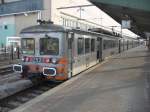Kopf des Triebwagens CFL 252 13/10/2003 im Hauptbahnhof Luxembourg.