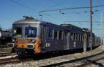 CFL Inox Elektrotriebwagen 255 im Depot Luxembourg am 
7.9.1996.