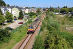CFL 2011 ist zwischen Dudelange-Centre und Dudelange-Usines unterwegs in Richtung Volmerange-le-Mines. (07.09.2023)