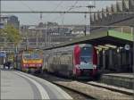 Alt und neu nebeneinander am 19.10.08 im Bahnhof von Luxemburg.