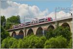 - Viadukt - Z 2209 fhrt am 03.07.2012 als RB 3212 Luxembourg-Wiltz ber den Pulvermhle Viadukt in Luxemburg Stadt. 

Der Viadukt Pulvermhle (luxemburgisch: Biisser Brck) ist eine Eisenbahnbrcke in Nord-Sd-Richtung inmitten der Stadt Luxemburg. Sie beginnt unmittelbar nrdlich des Tunnels, der direkt an den nrdlichen Abschluss des Luxemburger Hauptbahnhofes anschliet. Sie berbrckt den wichtigsten Fluss innerhalb Luxemburgs, die Alzette, und trgt die beiden nrdlich und stlich fhrenden Strecken, nmlich der Bahnstrecke Luxemburg–Troisvierges in Richtung Lttich sowie die Bahnstrecke Luxemburg–Wasserbillig in Richtung Trier. Unmittelbar hinter dem aus dreizehn Rundbgen gemauerten Viadukt trennen sich die beiden Strecken; bereits auf der Brcke befinden sich die beiden dazugehrigen Weichen. 

Das Bauwerk hat eine Lnge von 242 Metern und ist bis zu 37 Meter hoch. Es wurde zusammen mit der Strecke im Jahr 1862 eingeweiht und ist seit 1988 elektrifiziert. 

Seit den frhen 2000er Jahren existieren Plne fr eine Erweiterung von zwei auf vier Gleisstrnge, um den starken Verkehr am Hauptbahnhof fr die beiden vielbefahrenen Strecken zu entflechten. Seit Ende 2010 wird gebaut und die Bauarbeiten werden voraussichtlich bis 2015 dauern. Die neuen Betonpfeiler sind schon auf dem Bild zu sehen. (Hans)
