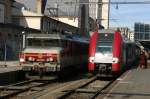 CFL 2209 steht neben der SNCF 15008 in Luxembourg; 08.10.2006