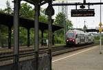 Auf dem Weg von Trier nach Luxemburg durchfährt CFL 2305 am 28.04.2018 den Bahnhof Karthaus