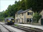 Im Parc Industriel et Ferroviaire Fond de Gras ist der Endbahnhof der Museumsbahn  Train 1900 .