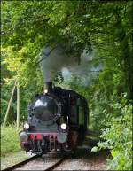 - Energie im Wald - Die KDL 7 Dampflok „Energie 507“ der Museumsbahn „Train 1900“ hat am 23.09.2012 die Steigung zwischen Ptange und Fuussbsch fast geschafft und wird in