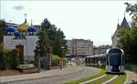 Im Gegenlicht - Ein CAF Urbos von LUXTRAM S.A.