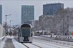 Bei diesem Wetter ist ein Abstecher zur stdtischen Straenbahn von Nten, wenn schon einmal mehr Schnee im Sden von Luxemburg liegt als bei uns im Norden.