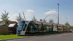 Die Schueberfouer (Kirmes in Luxembourg-Stadt) nimmt langsam Form an - Das Riesenrad ist fast aufgebaut, damit rckt der Beginn des grten Volksfestes in Luxemburg (23.08.2018) immer nher.