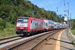 CFL 4007 fährt als RE nach Luxembourg Ville durch Cruchten.