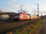 E-Lok 4006 mit RB 3215 aus Richtung Luxemburg in der Nhe von Mersch aufgenommen am 18.11.07.