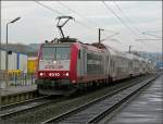 Am 14.12.08 kommt E-Lok 4010 mit RB 3236 aus Wiltz, um nach einem kurzen Halt in Schieren, ihre Reise nach Luxemburg fort zu setzen.
