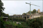Viadukt-Verbreiterung in Luxemburg -    Das Pulvermühlenviadukt in der Stadt Luxemburg wird zur Zeit von zwei auf vier Gleise erweitert.