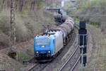 ATLU 185 518-8 auf der Hamm-Osterfelder Strecke in Recklinghausen 12.4.2023