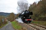 CFL 5519 mit Sonderzug aus Hanau am 01.12.19 in zwischen Amorbach und Walldürn