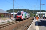 CFL 2309 fährt als IC durch Lorentzweiler in Richtung Luxembourg Ville.