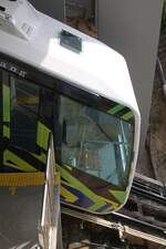 Wagen  Pinang  der 3.Generation in der Stesen Bukit Bendera (Penang Hill Station) der KBB (Keretapi Bukit Bendera / Penang Hill Railway) am 18.Februar 2025.