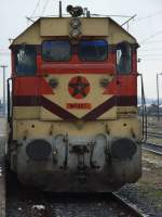 Diesellok DH-367 in Fes  26.01.2007    Zuglok fr den Schnellzug nach Oujda (fahrplanmig ab 10:55)